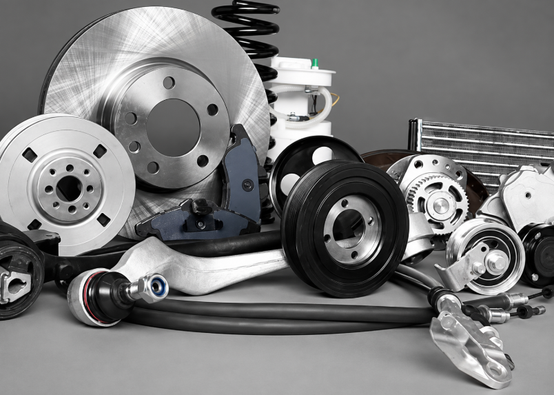 Mopar accessories and automotive parts displayed for vehicle service