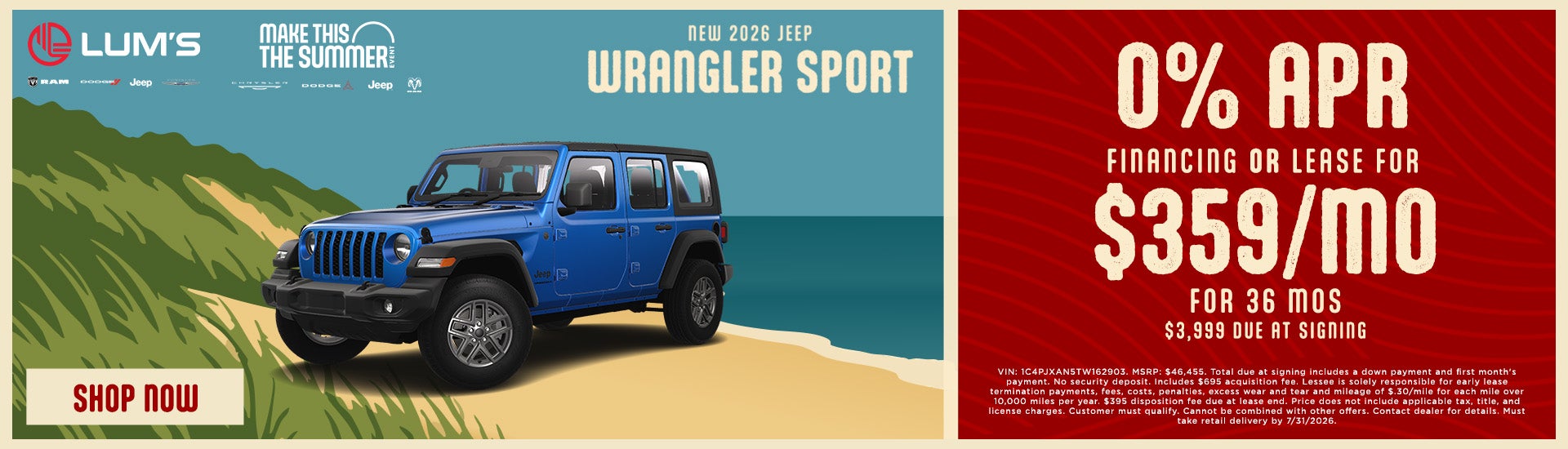 New 2026 Jeep Wrangler Sport