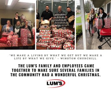Lum's Dodge Chrysler Jeep Christmas donations