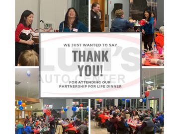 Thank You for attending our Partnership For Life Dinner
